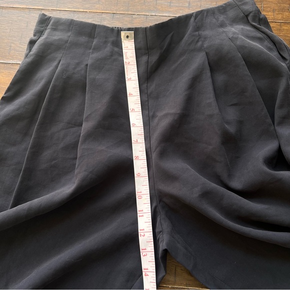 Zara black wide-leg pull-on trouser pants size S - Picture 10 of 13